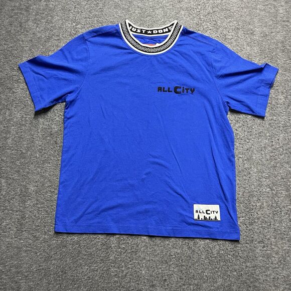 Just Don Other - NWT All City by Just Don Shirt Mens Small Blue Tee Streetwear Casual Logo Patch